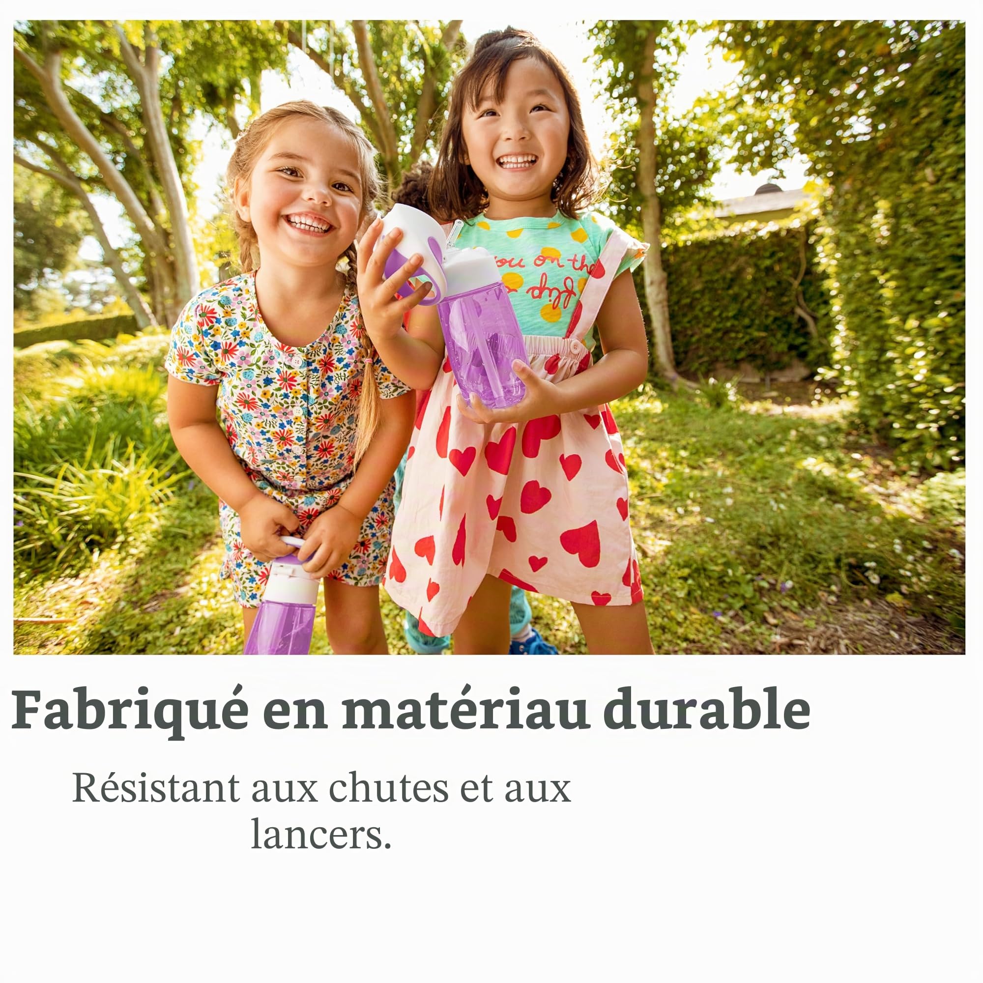 munchkin-gourde-poussette-flip-go-avec-paille-355-ml-bouton-poussoir-paille-sili image 5