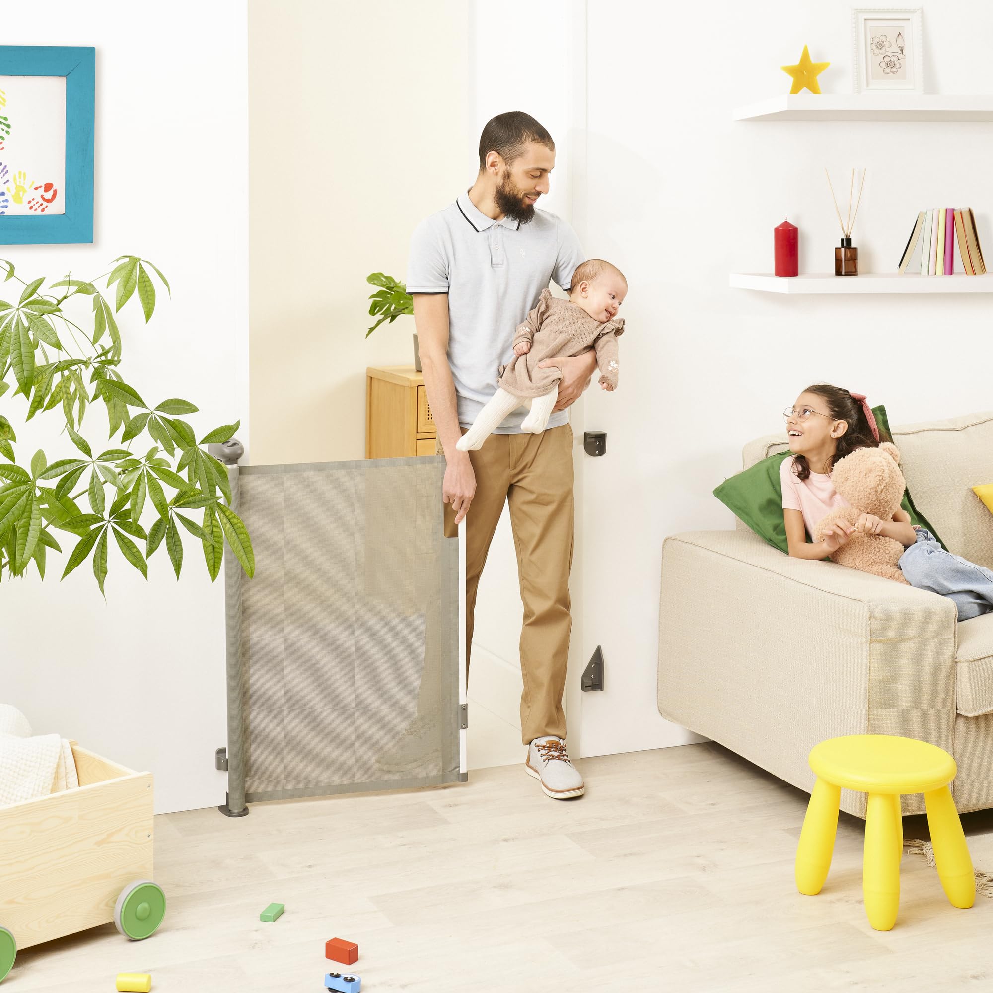 badabulle-barri-re-de-s-curit-enfant-r-tractable-safe-roll-fixation-vis-extensib image 2