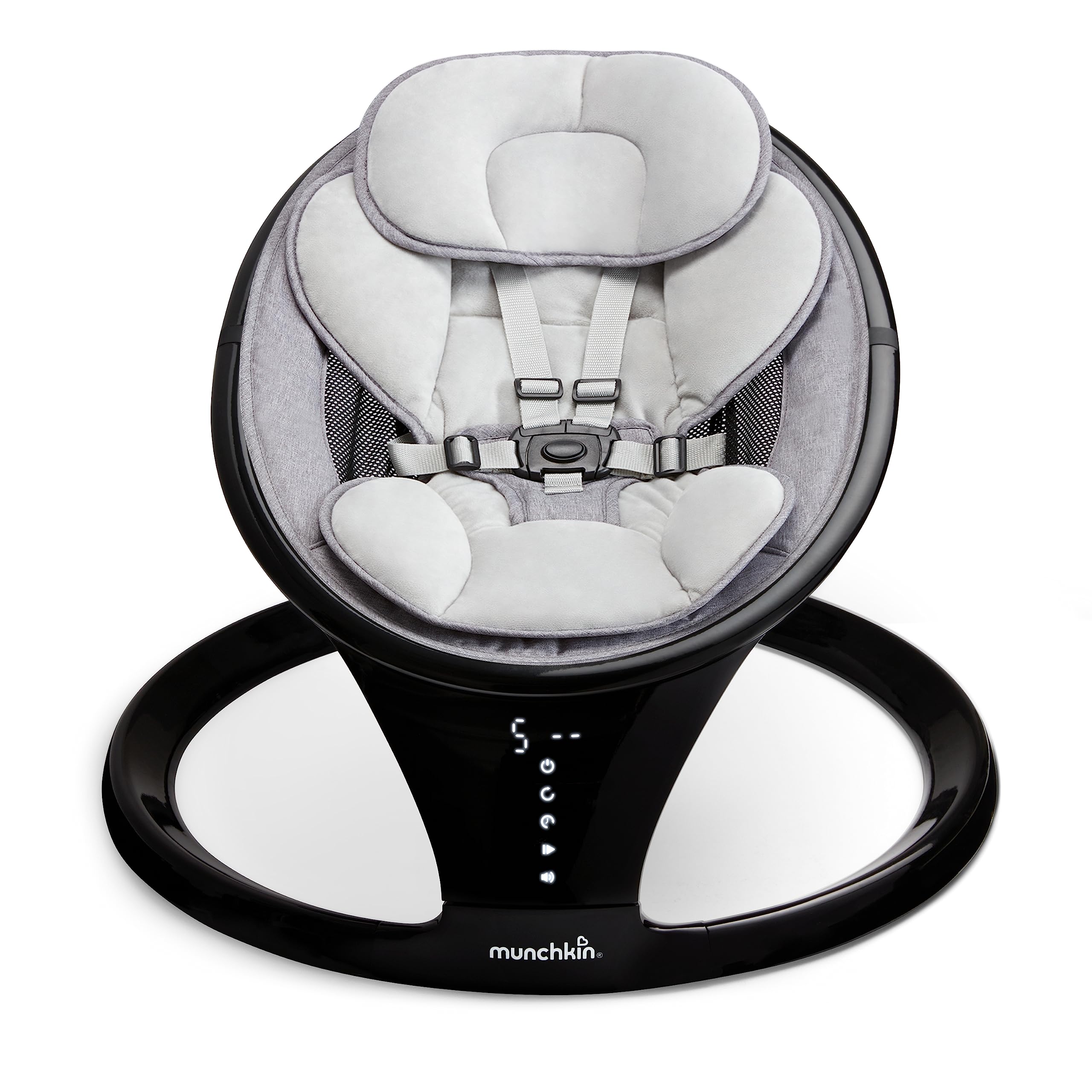 munchkin-balancelle-lectrique-b-b-bluetooth-avec-sons-et-t-l-commande-portable-m image 1