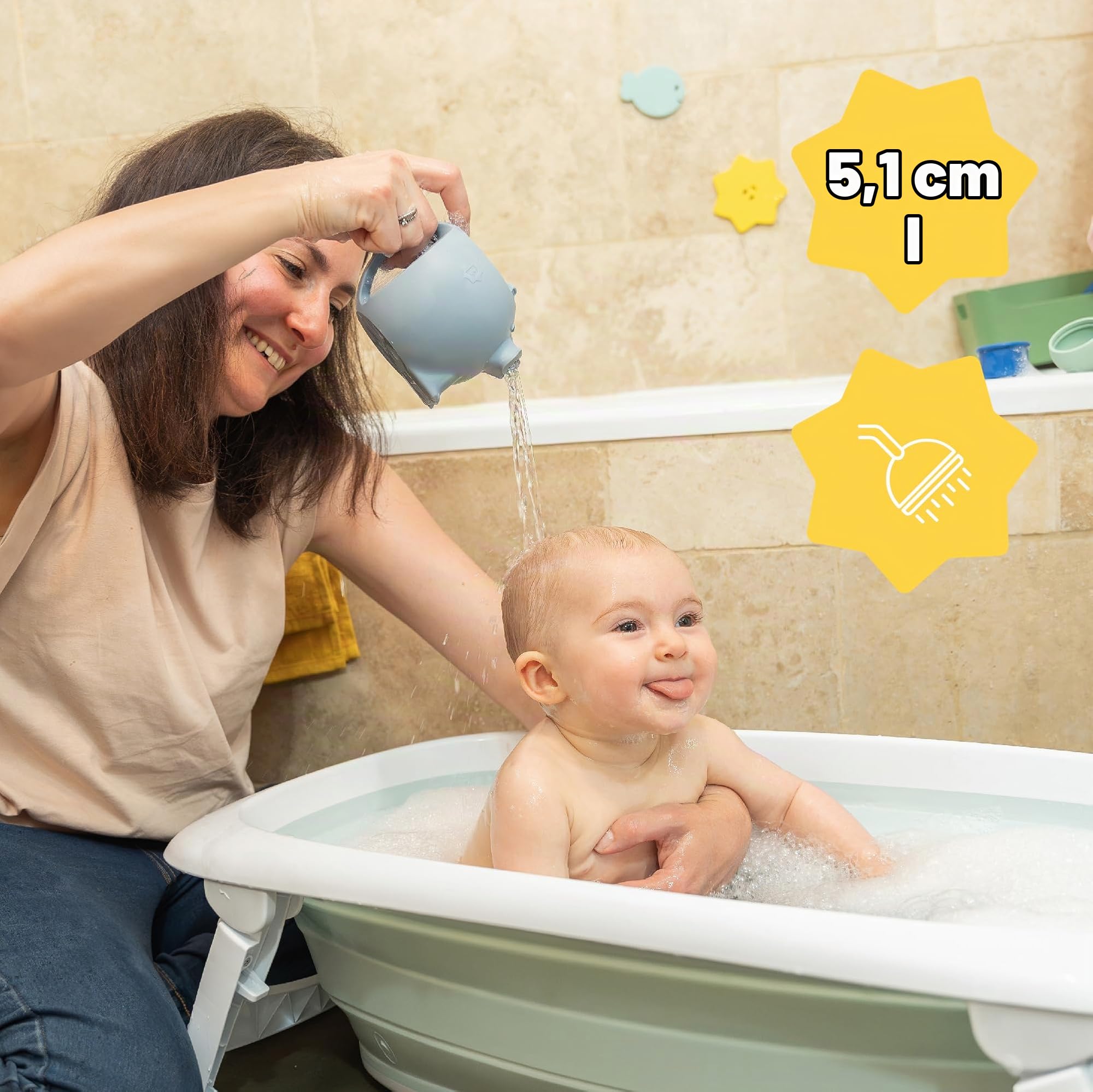 badabulle-arrosoir-hippopotame-pour-le-bain-en-silicone-rince-t-te-b-b-2-en-1-jo image 4