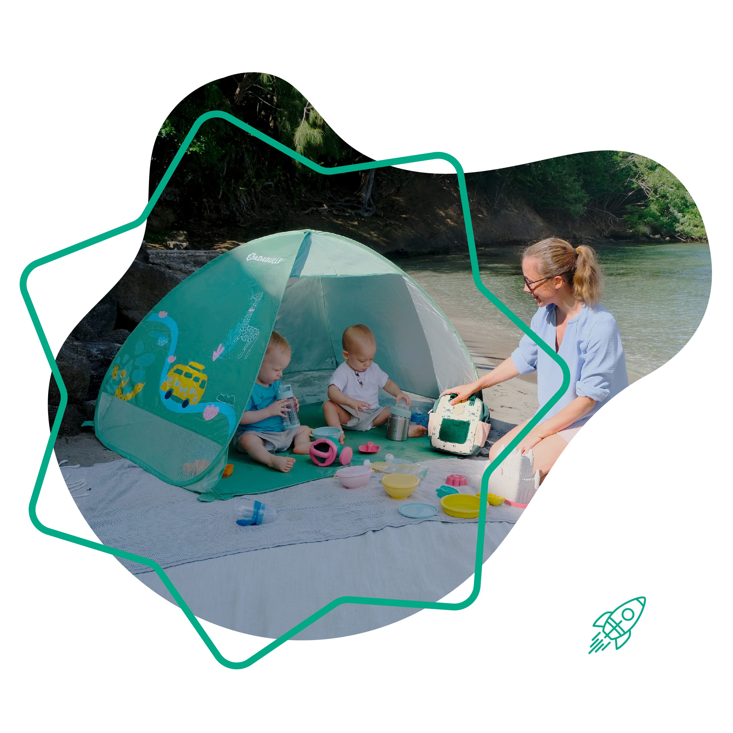 badabulle-tente-anti-uv-b-b-pop-up-fps-50-grande-tente-de-plage-125-x-100-x-85-c image 2