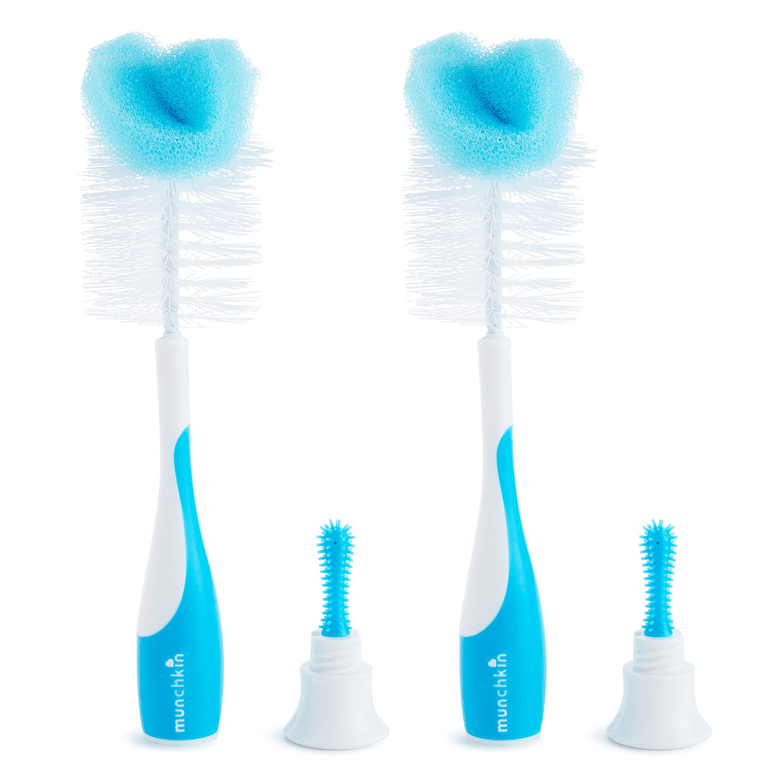 munchkin-goupillon-biberon-2-en-1-avec-ponge-et-brosse-t-tine-int-gr-e-lot-de-2- image 1