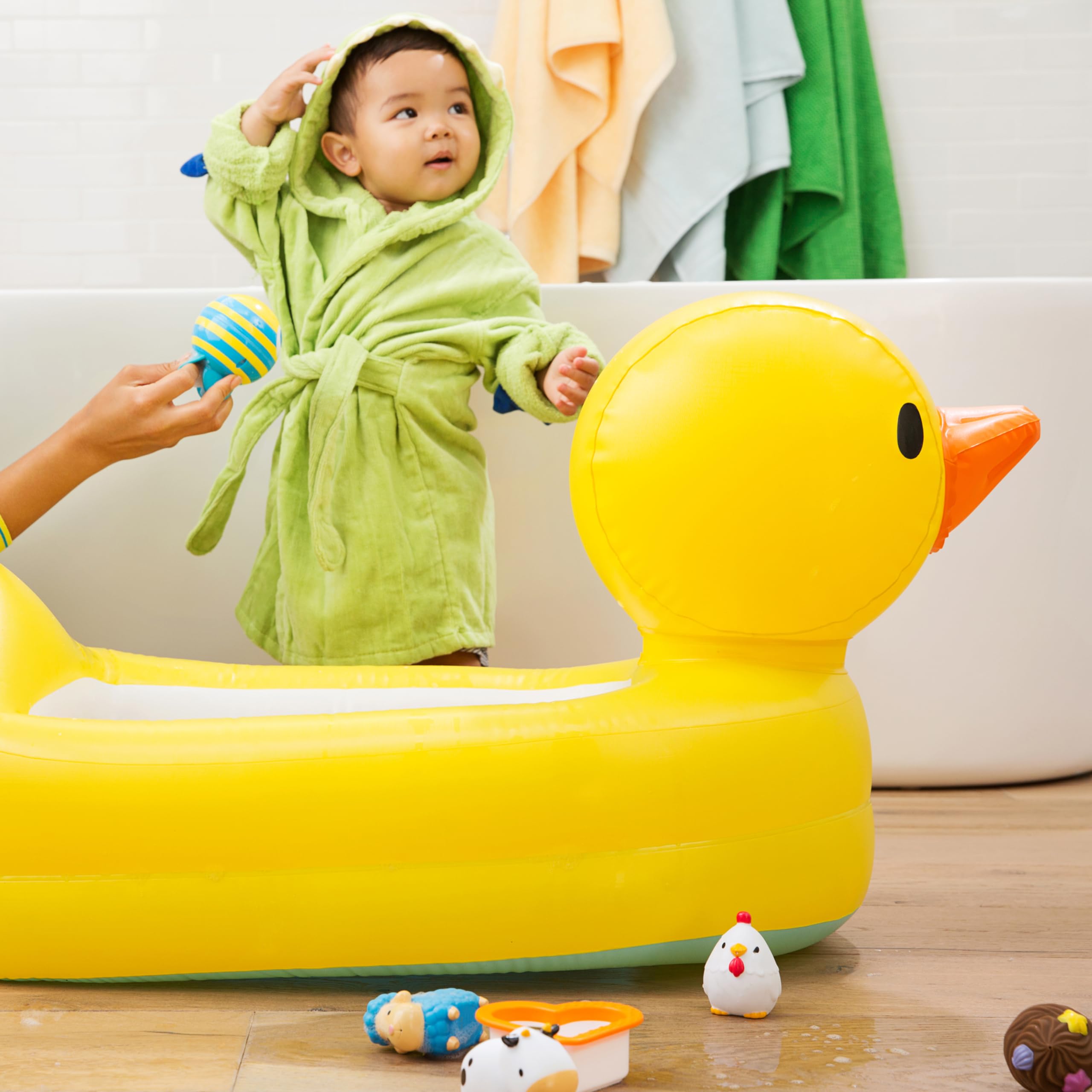 munchkin-white-hot-canard-baignoire-gonflable-b-b-avec-indicateur-de-temp-rature image 3
